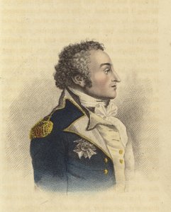 Sir Sidney Smith, amiral britannique (gravure en couleur) - English School