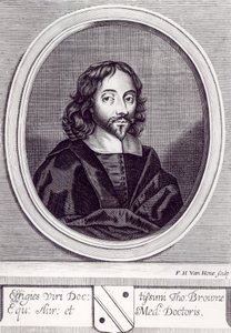 Sir Thomas Browne (1605-82), gravé par Frederick Hendrick van Hove (c.1628-98) - English School