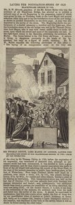 Sir Thomas Chitty, Lord Maire de Londres, posant la pierre d
