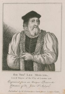 Sir Thomas Leigh, Mercer, Lord Maire de Londres 1558 - English School