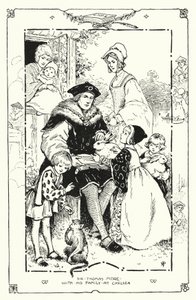Sir Thomas More avec sa famille à Chelsea - English School