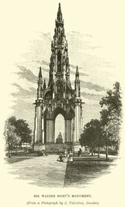 Monument de Sir Walter Scott - English School