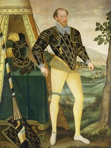 Sir William Drury, de Hawstead, Suffolk (1527-79), 1587 - English School