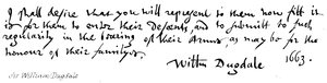 Sir William Dugdale - English School