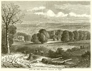 Site du Crystal Palace en 1852 - English School