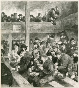 Croquis au souper des voleurs de Ned Wright - English School