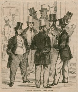 Croquis de la vie londonienne : à propos du change - English School