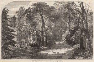 Croquis du site proposé du Crystal Palace, Sydenham - English School