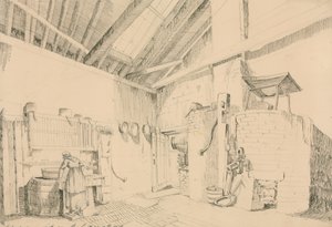 Croquis de la cuisine à Putney Park, Putney, Londres - English School
