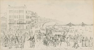Croquis du front de mer à Brighton - English School