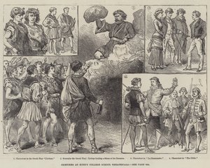 Croquis des théâtrales de King