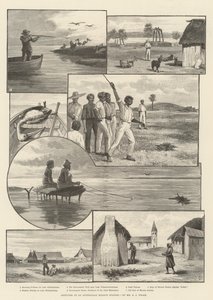 Croquis à une station missionnaire australienne - English School