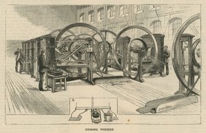 Croquis à la Monnaie Royale, Tower Hill; presses à frapper - English School