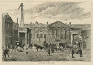Croquis à la Monnaie Royale, Tower Hill; extérieur de la Monnaie - English School