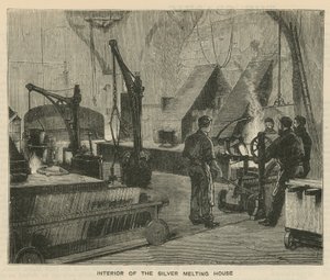 Croquis à la Monnaie Royale, Tower Hill; intérieur de la maison de fusion de l