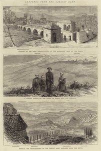 Croquis du camp carliste (gravure) - English School
