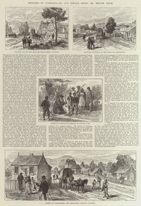 Croquis en Australie (gravure) - English School