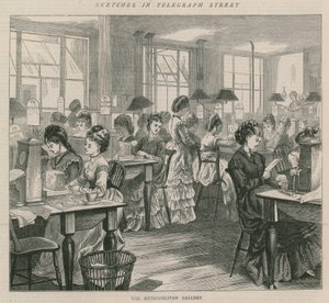Croquis dans la rue du télégraphe - la galerie métropolitaine - English School