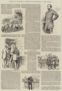 Croquis à la Chambre des communes lors de l