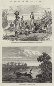 Croquis de voyage en Afrique (gravure)