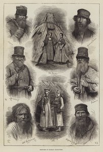 Croquis des personnages russes - English School