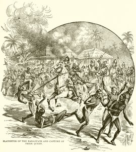 Massacre des Xaraguans et capture de leur reine - English School