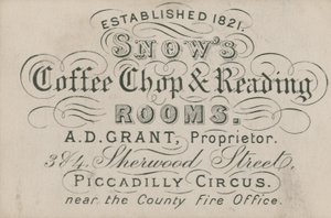 Café et salles de lecture de Snow - English School