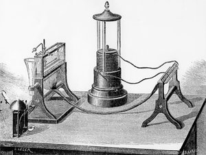 Télégraphe perfectionné de Soemmering, 1883 - English School