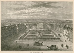 Soho Square, vers 1700 - English School