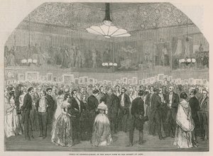 Soirée des photographes dans la grande salle de la Société des Arts - English School