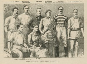 Quelques joueurs de tennis sur gazon anglais - English School