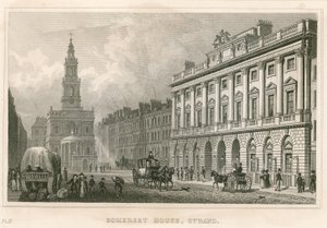 Somerset House et St Mary-le-Strand, The Strand, Londres - English School