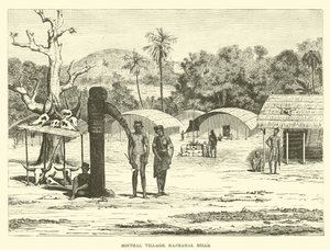 Village Sonthal, collines de Rajmahal - English School