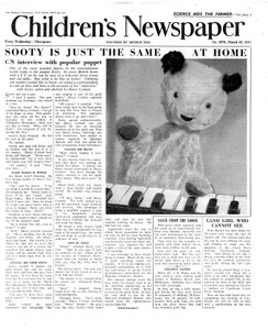 Sooty, première page de 