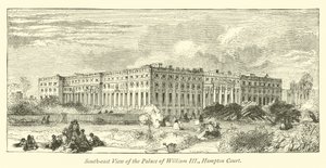 Vue sud-est du Palais de Guillaume III, Hampton Court - English School
