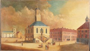 Place du marché de South Shields, c.1800 - English School