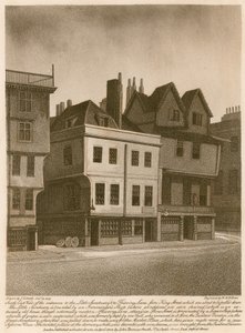 Vue sud-est des entrées du Petit Sanctuaire et de Thieving Lane depuis King Street - English School