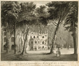 Façade sud de Strawberry Hill, Twickenham, Londres, la résidence de l