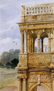 Porche sud, Audley End House, fin du XIXe siècle - English School