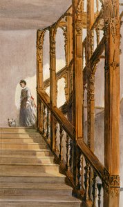 Escaliers sud, Audley End House, fin du XIXe siècle