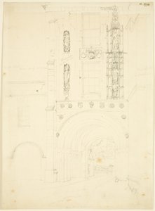 Vue sud de la porte de l