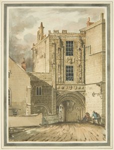 Vue sud de la porte du collège - English School