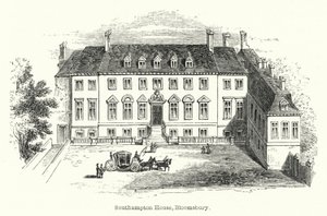 Maison de Southampton, Bloomsbury (gravure)