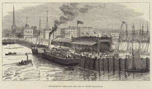 Quai de Southampton, avec le bateau à vapeur de l