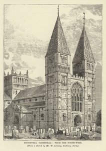 Cathédrale de Southwell, vue du nord-ouest - English School