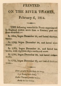 Souvenir de la foire sur la glace de 1814 - English School