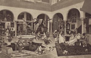 Intérieur espagnol (chromolitho) - English School