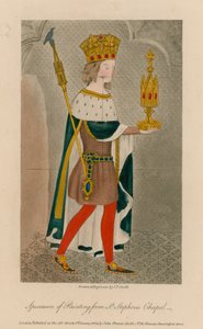 Spécimen de peinture de la chapelle Saint-Étienne - English School