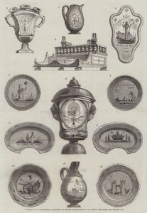 Spécimens de la collection de poterie de M. Champfleury, illustrant la Révolution française - English School