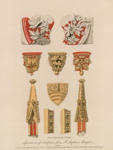 Spécimens de sculpture de la chapelle Saint-Étienne - English School